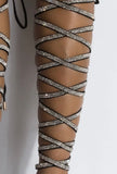 Diamond Studded Wrap Heels(LIMITED EDITION)